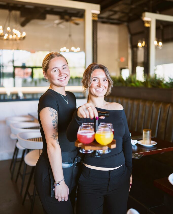 Good vibes come in flights! 🥂🍊✨ Our bartenders are serving up a…